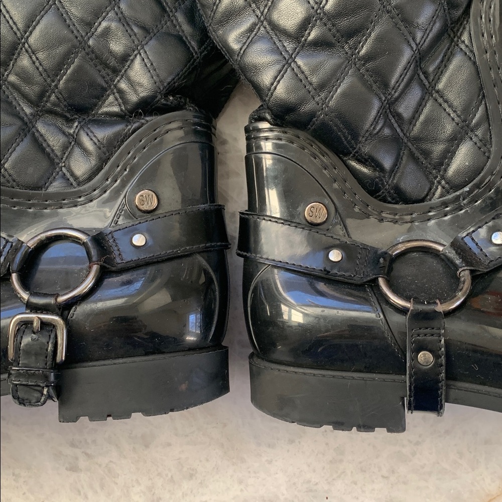 Stuart Weitzman lined rain boots - Picture 5 of 7